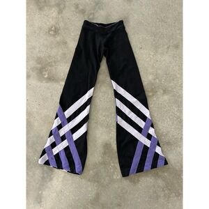 Margarita Activewear Colorblock Supplex Yoga Workout Flower Flare Pants XS